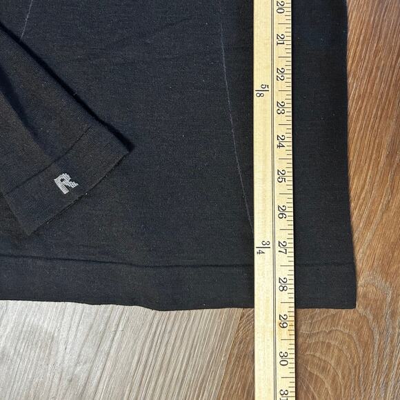 FALKE Black Skiing Wool Tec Men's Base Layer Top Long Sleeve Size Medium - Picture 5 of 8